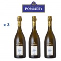 Carton de 3 Champagnes Pommery  Louise 2002 Notre Selection